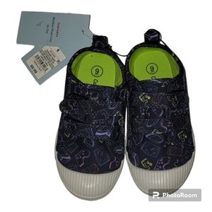 Toddler Parker Sneakers - Cat & Jack - Navy blue with video game print